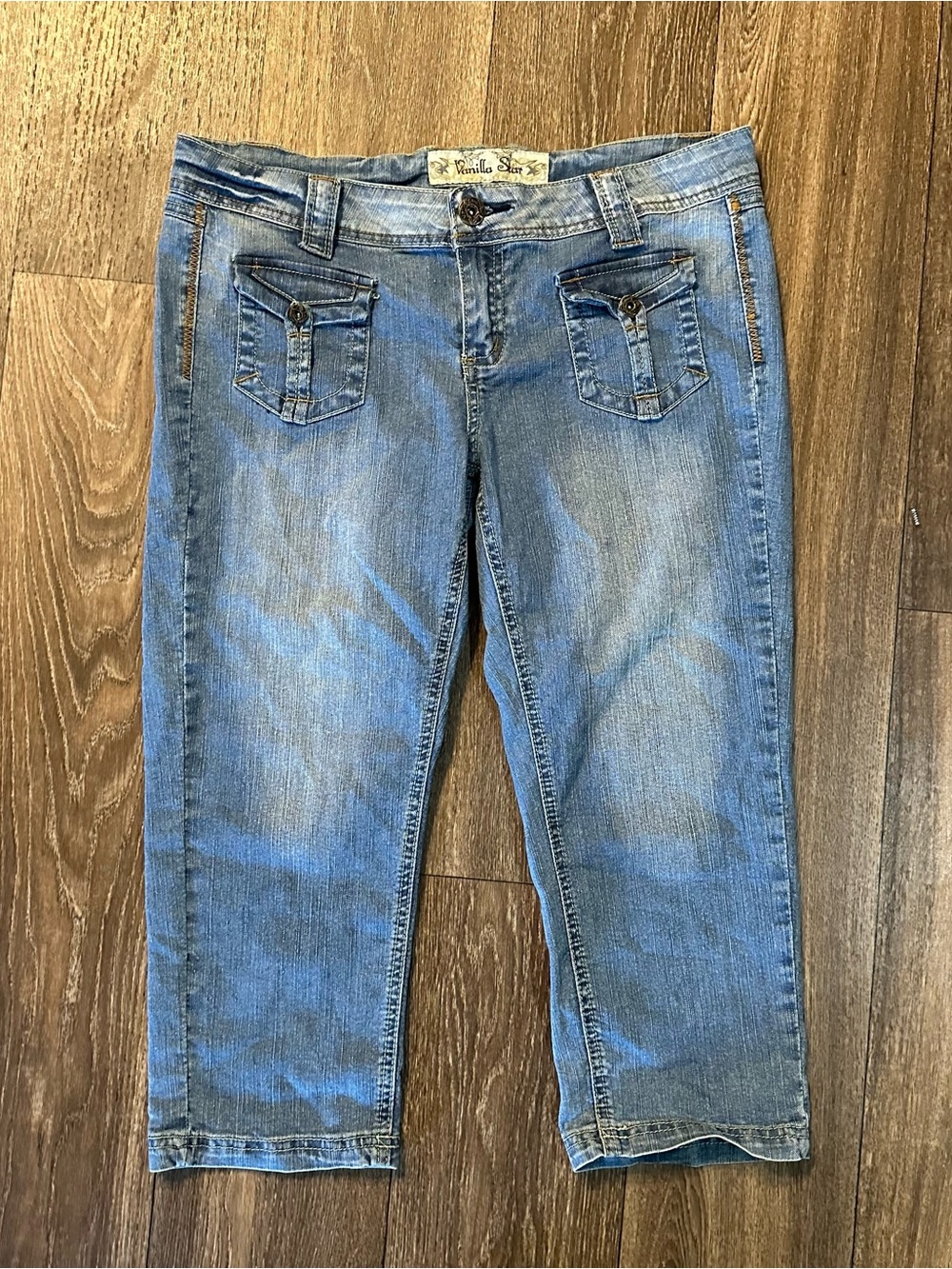 Vanilla star low rise denim Capri pants Sz 13 2000s Y2K